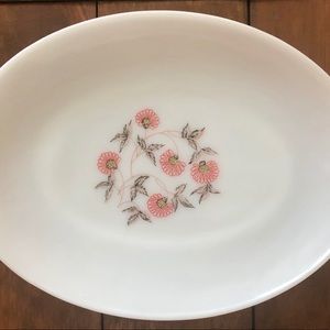 Fire-King milk glass platter